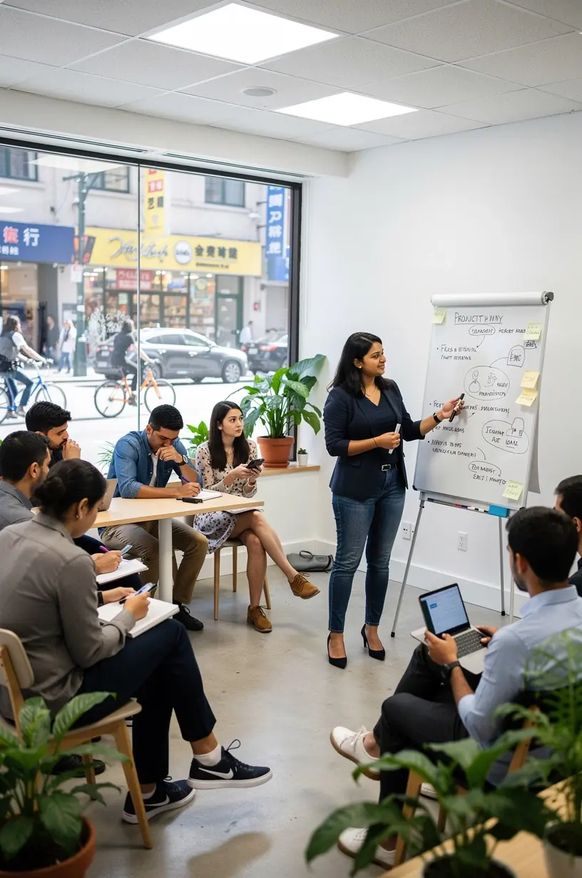 Professional business solutions illustration